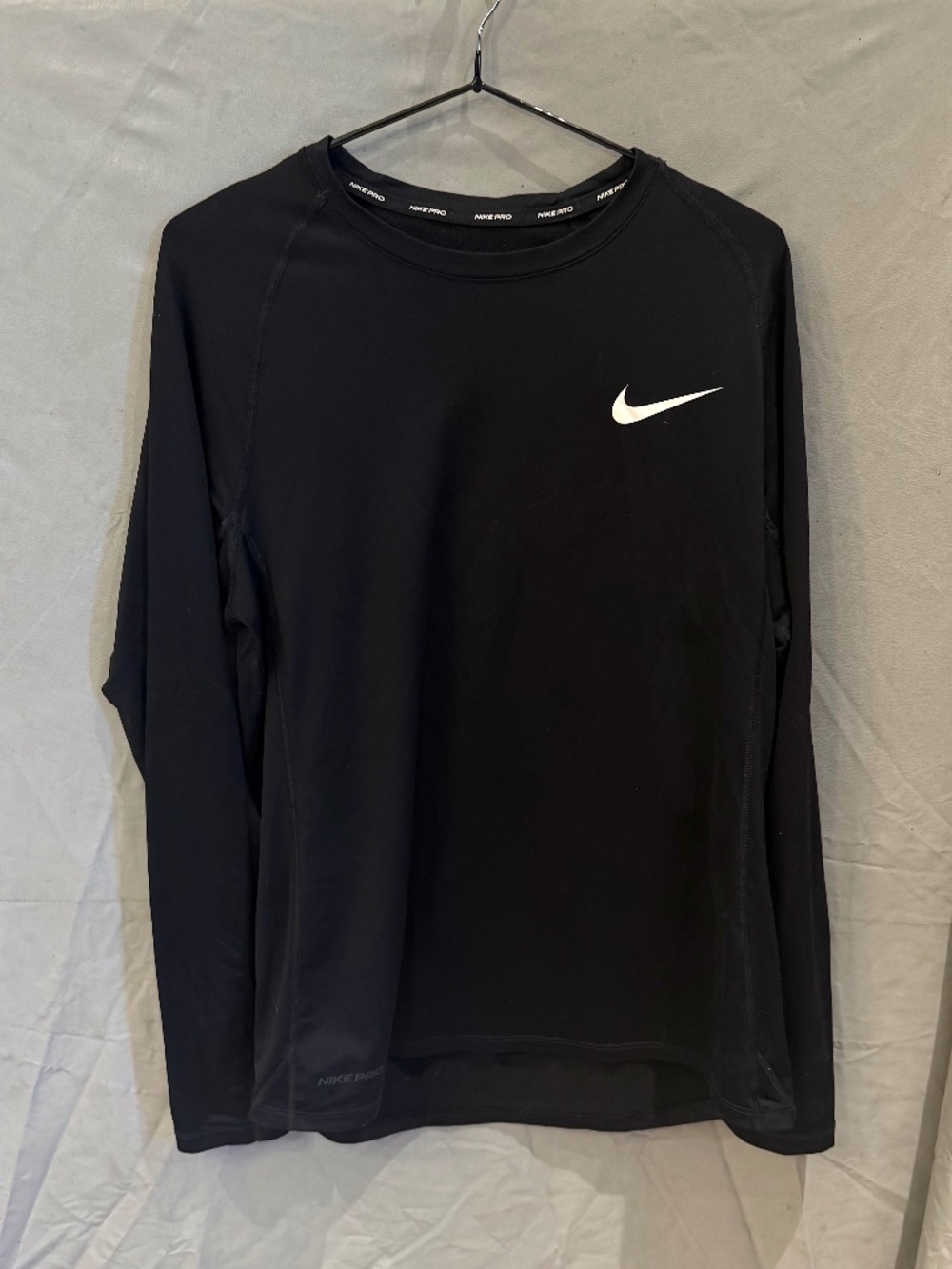 Nike Pro Dri-FIT Women's Black Long Sleeve Athletic Top – Size M